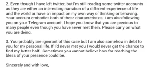 بخشی از نامه یک دوست نادیده